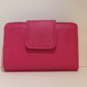 Adrienne Vittadini Pink Leather Wallet